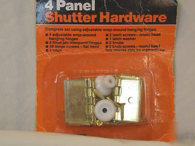 4 panel hinge shutter hardware