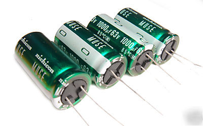 4PCS. muse fx audio grade capacitors 1,000UF / 63V