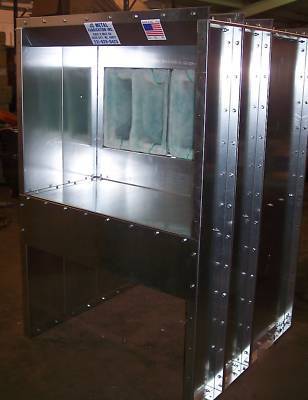 4FT bench powder coat coating spray paint booth