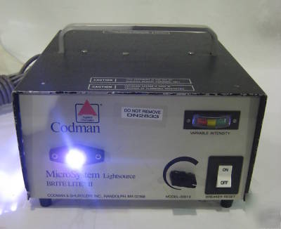 Codman microsystem brite lite ii lightsource 3001X vgc