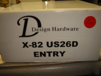 Design hardware x-82 US26D entry door leverset