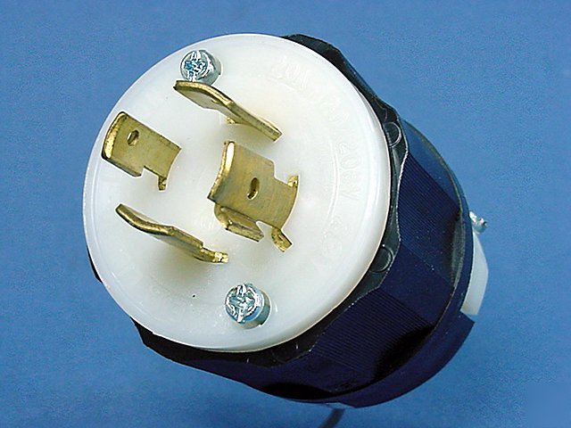 Leviton L18-20 locking plug twist lock 20A 120/208V 3Ã¸y