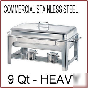 New baker & chefs 9 qt stainless steel chafing dish