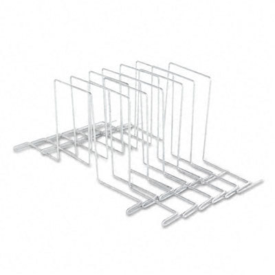 Shelf dividers shelving gray plated steel wire 12/pack