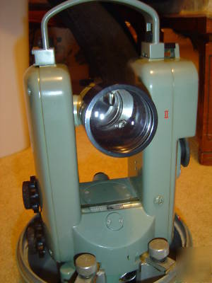 K & e theodolite in metal and plastic cases