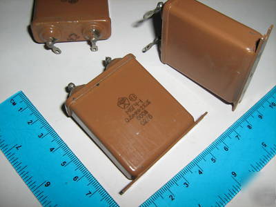 Mbgch-1 paper pio capacitor 0.5UF 500V Â±10%, lot of 6