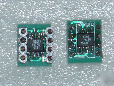 1 module of 2 pre-mounted OPA627AU op-amps on adapter