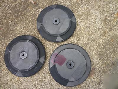 Edm fine grained graphite discs with mounts