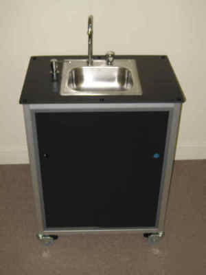 Totally self contained portable hand wash sink. 