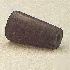Vwr black rubber stoppers, one-hole 00-M291: 00-M291