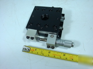 1X chuo seiki linear stage positioning with micrometer