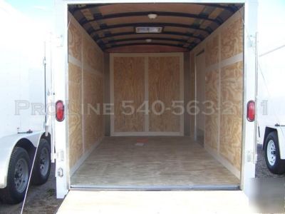 2010 6X12 enclosed motorcycle/cargo trailer ramp door