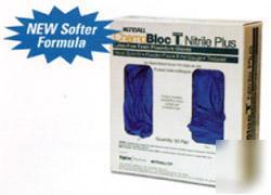 Chemobloc nitrile+ gloves, large, CT6723G, 50 pairs/bx