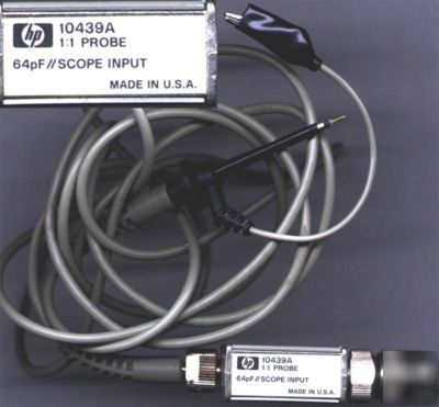 Hp agilent 10439A probe 1:1 64PF scope input 2 meter