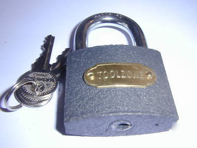 50MM cast iron padlock, hardened shackle free postage