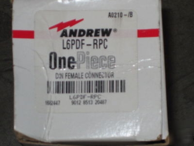 Andrews L6PDF-rpc one piece heliax din female connector
