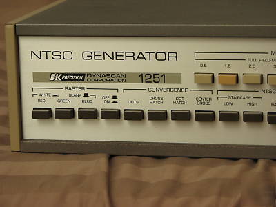 B & k 1251 ntsc color bar generator