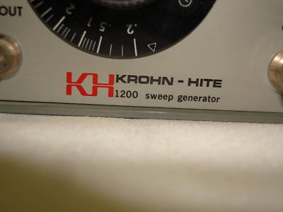 Krohn-hite 1200 sweep generator 50-400 hz very nice