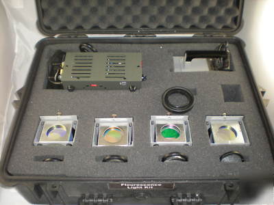 New - sirchie forensic flourescence light kit w/ ps,