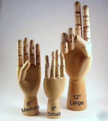 New wooden mannequin hand display medium - nwt manikin 