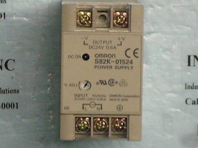 Omron S82K-01524 power supply 100-240VAC 24VDC 0.6A 