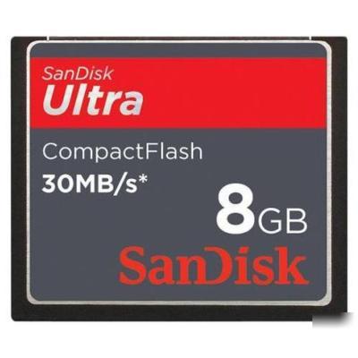 Sandisk ultra 8GB compact flash card 30MB / sec