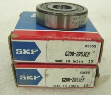 Skf sealed roller bearing **6200-2RSJEM** (set of 2)