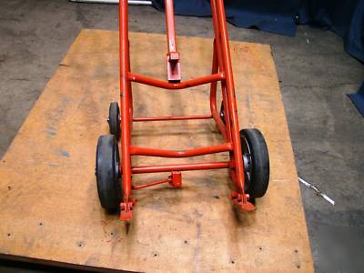Wesco barrel cart with safety hook