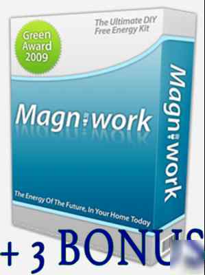 Free energy magnetic power generator magniwork +3 bonus