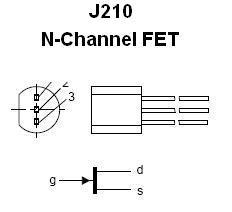 J210 n-channel hf/vhf jfet transistor kit (#2355)