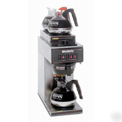 New bunn vp-17 coffee machine with 3 warmers 2/1