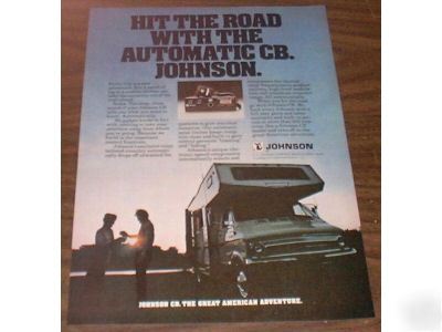 1976 ad~johnson automatic cb radio~citizens band