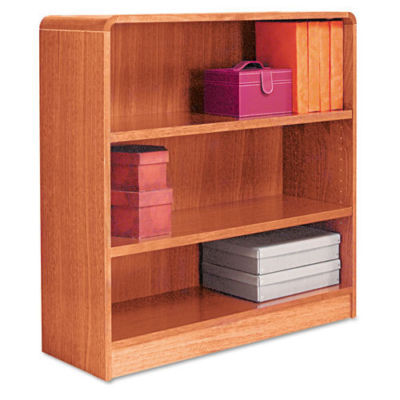 Alera radius corner bookcase, 3 shelf, 36X12X36 2