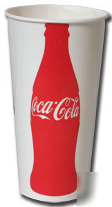 Dixie coke cola paper cups & lids lot of 100 