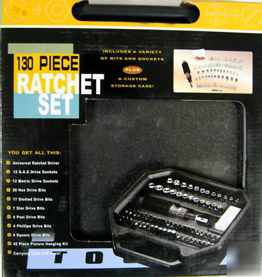New 130-pc. ratchet set 