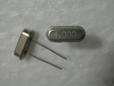 Pack 100, 4MHZ / 4.000 mhz crystal oscillator hc-49S