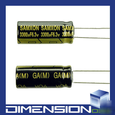 Samxon ga 6.3V 3300UF electrolytic D10X25 capacitor X4