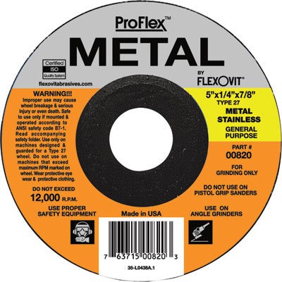 Flexovit metal grinding wheel - 5