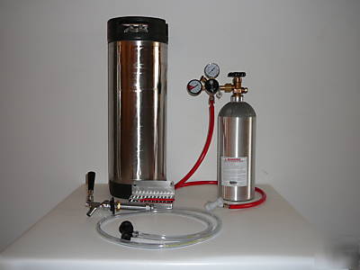 1 tap homebrew conversion kit with 1 cornelius keg