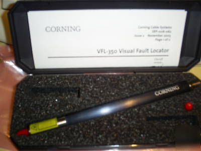Corning vfl-350 visual fault locator fiber optic tester