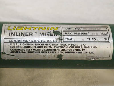 Lightnin' series 45 inliner static mixer 2