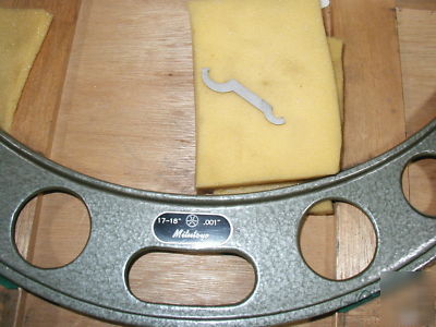 Mitutoyo 17-18 inch micrometer. with case.