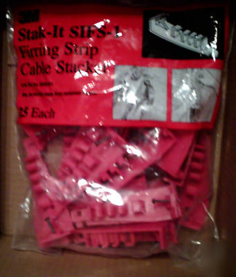 New 2 25CT. bags cable stacker firring strips stak-it 