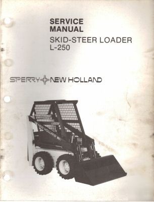 New holland l-250 skid loader service manual