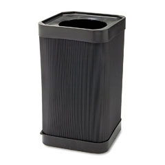 Safco atyourdisposal top open outdoor waste receptacle