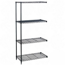 Safco wire shelving industrial 4SHELF addon unit