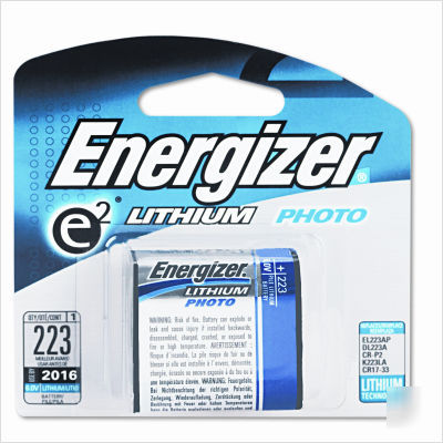 Eveready battery eÂ² lithium photo battery, 223, 6V