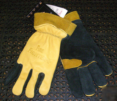 Glove corp firefighter plus + gauntlet cuff gloves xl