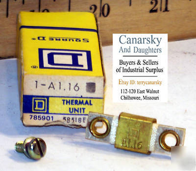 New 1 square d A1.16 thermal overload relay 