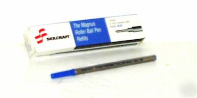 New 12 skilcraft magnus ceramic roller ball pen refills 